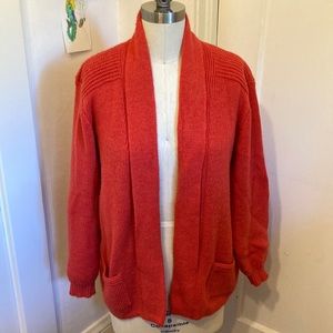 Vintage Red Knit Cardigan